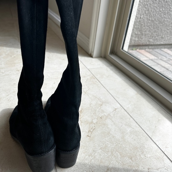 Original Pre-owned STUART WEITZMAN Darla Suede Over-The-Knee Boots Size 9 - Picture 7 of 16
